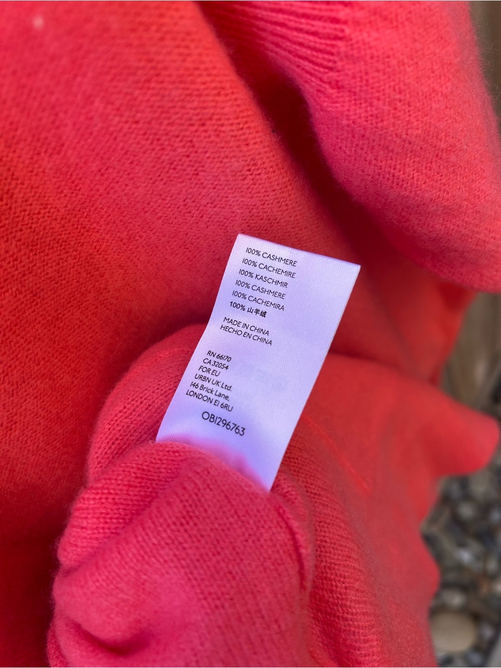 Pilcro Kelly Oversized Cashmere Cardigan in Coral size Small - Picture 5 of 6